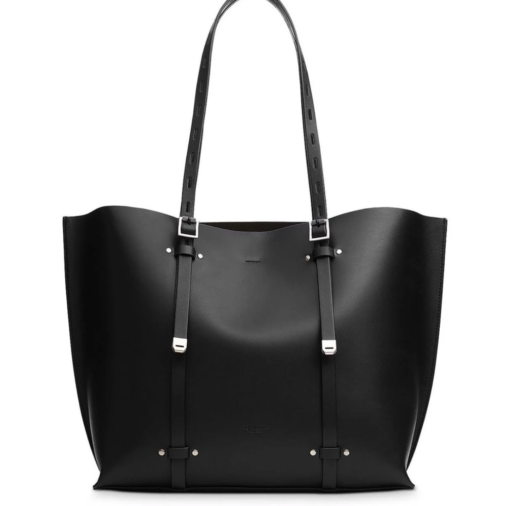 rag & bone Black Leather Tote Bag